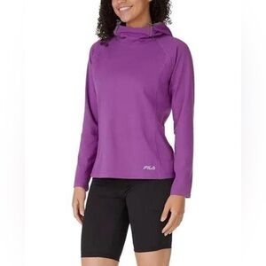 NEW! WOMEN'S FILA PULLOVER MIDWEIGHT MOISTURE WICKING TRAINING HOODIE Sz: S